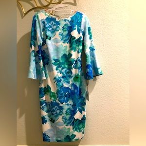 NWT Calvin Klein floral dress size 2